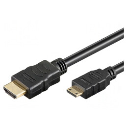 Cablu HDMI 1.4 Mini HDMI 2m Negru | Electronic-mag.ro | Componente Electronice