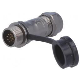 Mufă ST12 mamă IP67 9 PIN 125V 3A | Electronic-mag.ro | Componente Electronice
