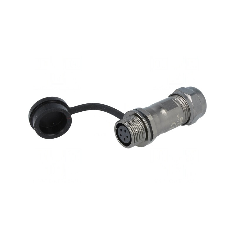 Mufă ST12 Mamă 5 PIN IP67 5-8mm 5A 180V | Electronic-mag.ro | Componente Electronice