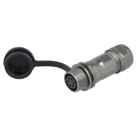 Mufă ST12 Mamă IP67 5A 125V pentru Cablu 5-8mm | Electronic-mag.ro | Componente Electronice