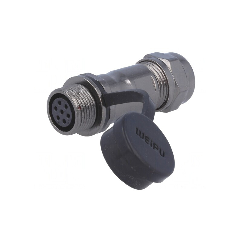 Mufă ST12 Mamă IP67 7 PIN 5A 125V pentru Cablu | Electronic-mag.ro | Componente Electronice