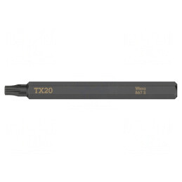 Bit Șurubelniță Torx TX20 70mm 1/4" | Electronic-mag.ro | Componente Electronice