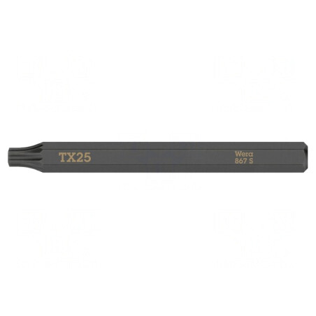 Capăt de șurubelniță Torx TX25 70mm 1/4" | Electronic-mag.ro | Componente Electronice