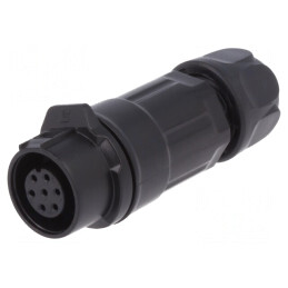 Conector Circular Mamă 7 PIN Aurit 3A Dimensiune 12 | Electronic-mag.ro | Componente Electronice