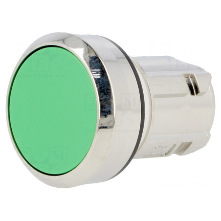 Comutator Apăsare 22mm Verde | Electronic-mag.ro | Componente Electronice