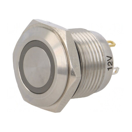 Comutator Anti-Vandalism Galben IP65 SPST-NO 2A 36VDC | Electronic-mag.ro | Componente Electronice