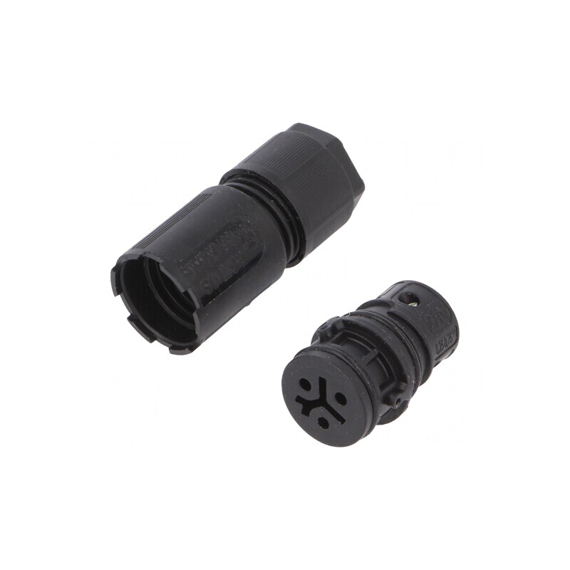 Conector Circular Mufă RST Mamă 3 PIN Argintat 8A 250V 4-7mm | Electronic-mag.ro | Componente Electronice