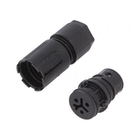 Conector Circular Mufă RST Mamă 3 PIN Argintat 8A 250V 4-7mm | Electronic-mag.ro | Componente Electronice