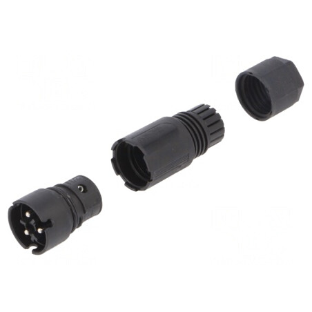 Mufă Circulară RST 3-Pin Argintată 8A 250V | Electronic-mag.ro | Componente Electronice