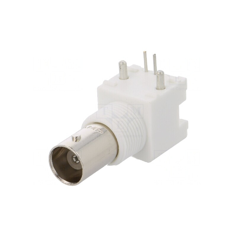 Soclu BNC 90° pentru Panou 50Ω THT | Electronic-mag.ro | Componente Electronice