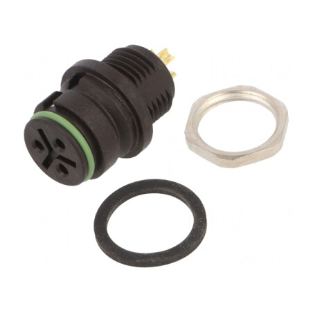 Conector circular 250V 3 pini IP67 | Electronic-mag.ro | Componente Electronice