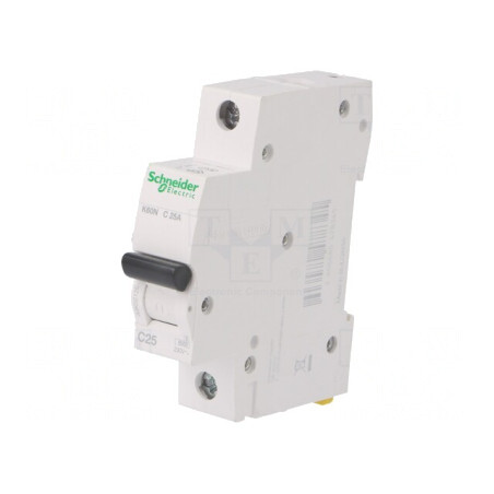 Întrerupător de Supracurent 25A 230/400VAC 1P 6kA | Electronic-mag.ro | Componente Electronice