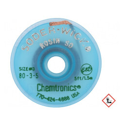 Bandă de Dezlipit Fără Halogenuri cu Colofoniu 2mm | Electronic-mag.ro | Componente Electronice