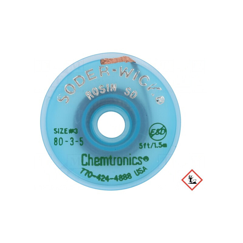 Bandă de Dezlipit Fără Halogenuri cu Colofoniu 2mm | Electronic-mag.ro | Componente Electronice