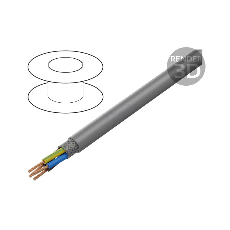 Cabluri PVC gri 4G1,5mm2 300V/500V | Electronic-mag.ro | Componente Electronice