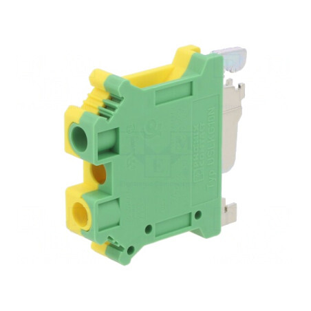Terminal Îmbinare Șine 0.5-6mm2 2 Borne Galben-Verde | Electronic-mag.ro | Componente Electronice