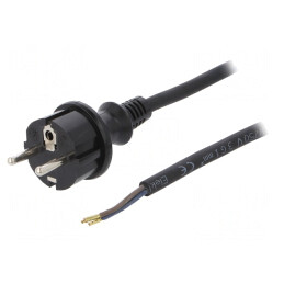 Cablu SCHUKO 3x1mm2 2m | Electronic-mag.ro | Componente Electronice