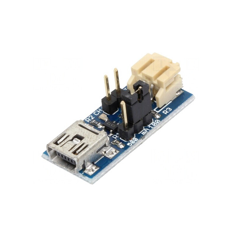 Încărcător USB B Mini pentru Baterii Li-Po/Li-Ion 5V | Electronic-mag.ro | Componente Electronice