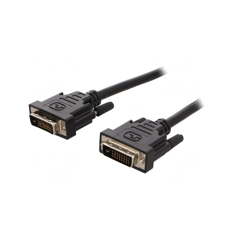 Cablu DVI-D Dual Link 1m Negru | Electronic-mag.ro | Componente Electronice
