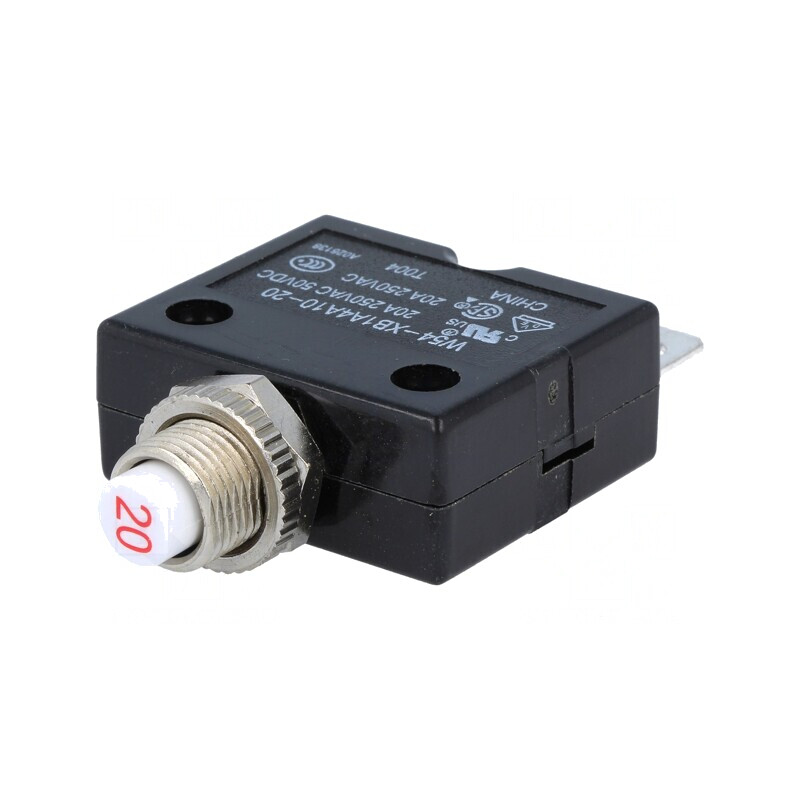 Întrerupător de supracurent 250VAC 50VDC 20A | Electronic-mag.ro | Componente Electronice