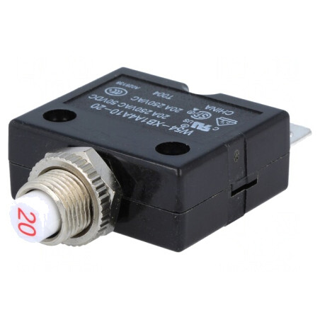 Întrerupător de supracurent 250VAC 50VDC 20A | Electronic-mag.ro | Componente Electronice