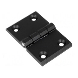 Balama neagră din aluminiu și zinc 76mm x 50mm | Electronic-mag.ro | Componente Electronice