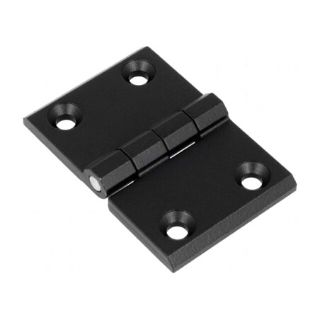 Balama neagră din aluminiu și zinc 76mm x 50mm | Electronic-mag.ro | Componente Electronice