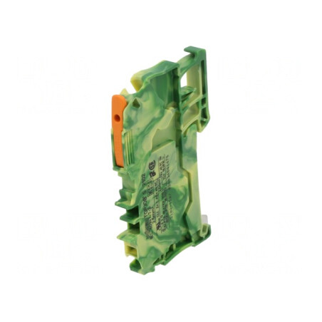 Conector electric push-in pentru șine, 0,25-2,5mm², 2 borne | Electronic-mag.ro | Componente Electronice