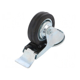 Roată de Transport 80mm 50kg Guma | Electronic-mag.ro | Componente Electronice