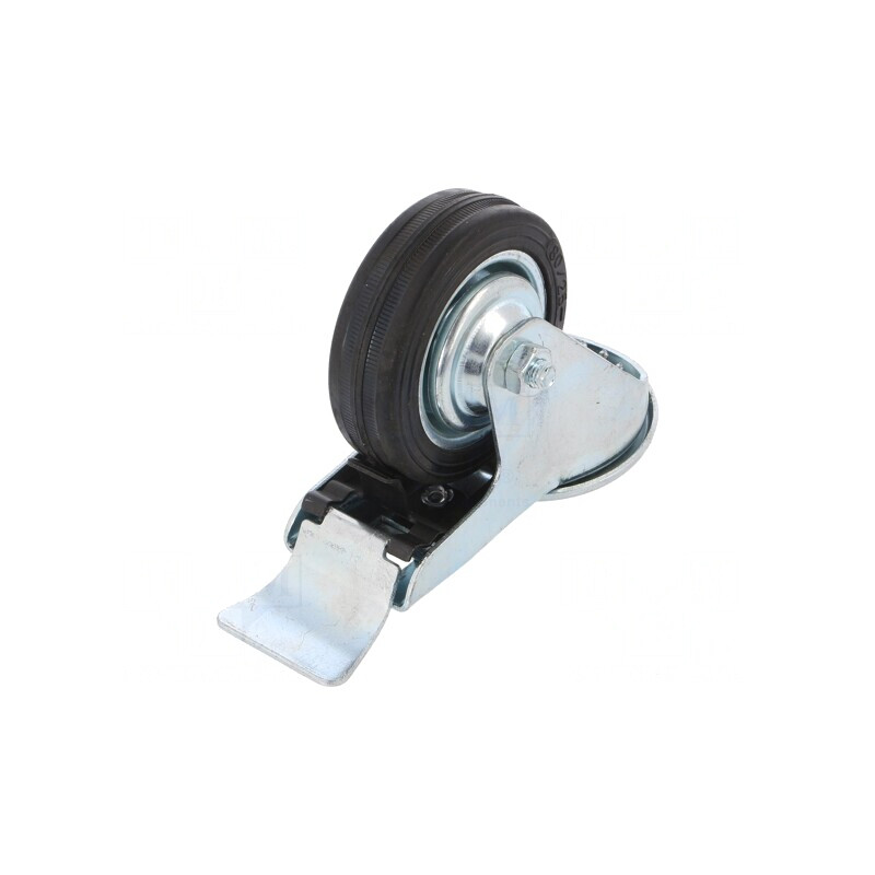 Roată de Transport 80mm 50kg Guma | Electronic-mag.ro | Componente Electronice