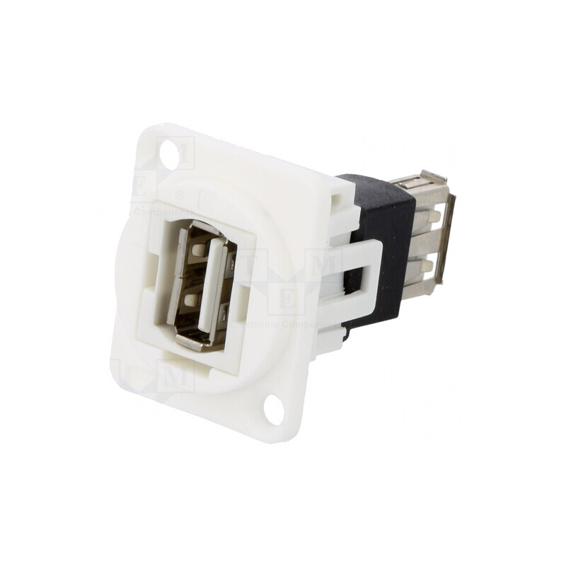 Adaptor USB A, dublu soclu, USB 2.0, plastic | Electronic-mag.ro | Componente Electronice Adaptor USB A, dublu soclu, USB 2.0, plastic | Electronic-mag.ro | Componente Electronice