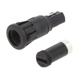 Clemă Siguranțe 5x20mm 250V Neagră | Electronic-mag.ro | Componente Electronice