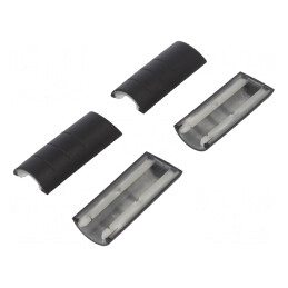 Colțar de Cauciuc Negru 33mm - Set 4 Bucăți | Electronic-mag.ro | Componente Electronice