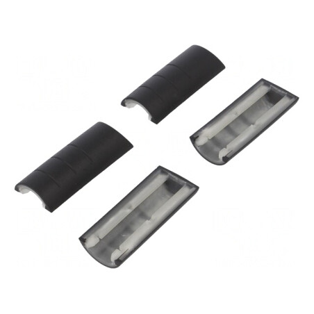Colțar de Cauciuc Negru 33mm - Set 4 Bucăți | Electronic-mag.ro | Componente Electronice