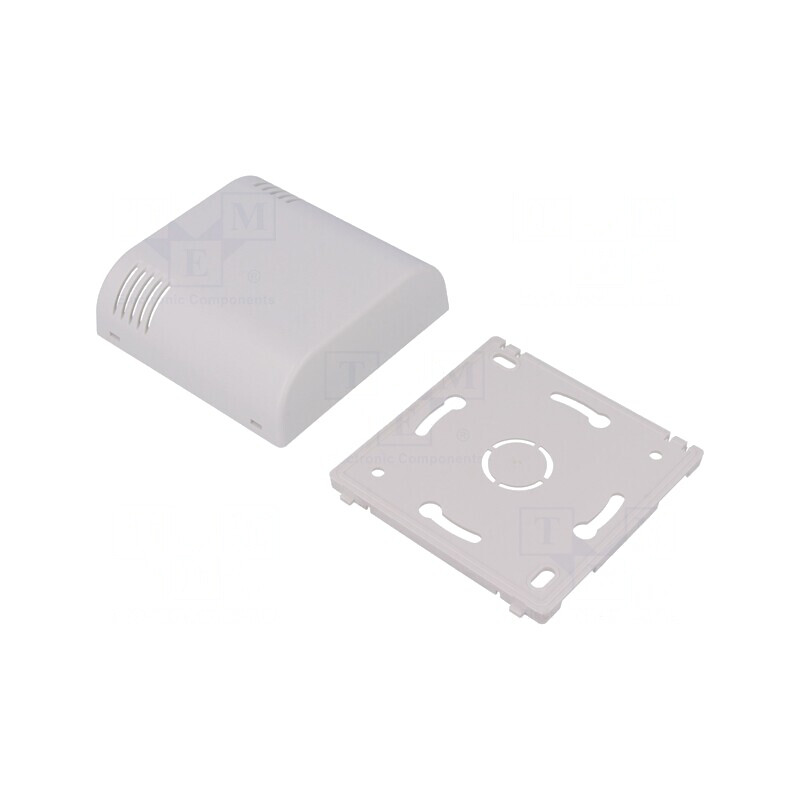 Carcasă montare pe perete ABS albă 80x80x25 mm | Electronic-mag.ro | Componente Electronice