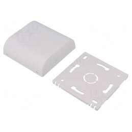 Carcasă Montare pe Perete ABS Albă 80x80x25mm | Electronic-mag.ro | Componente Electronice