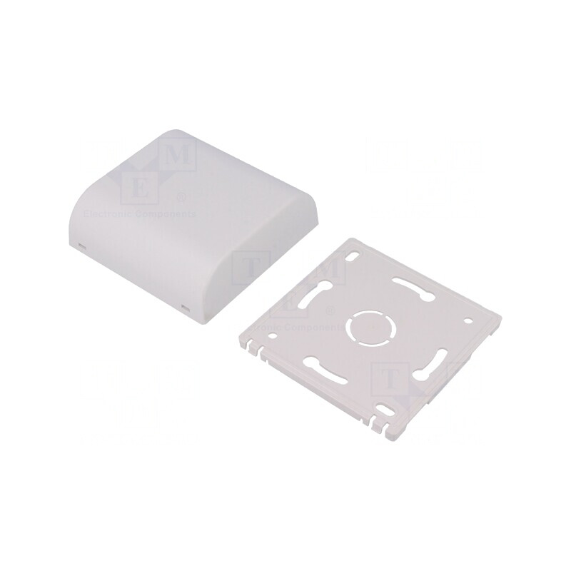 Carcasă Montare pe Perete ABS Albă 80x80x25mm | Electronic-mag.ro | Componente Electronice