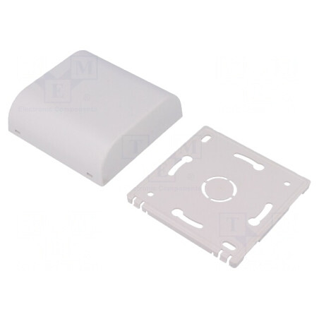 Carcasă Montare pe Perete ABS Albă 80x80x25mm | Electronic-mag.ro | Componente Electronice