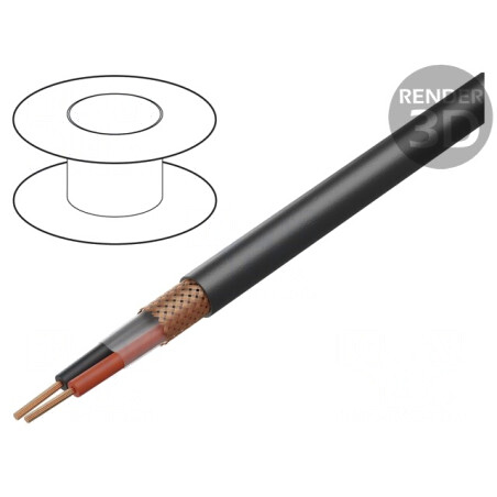 Cablu Difuzor 2x2,5mm OFC Negru 100m | Electronic-mag.ro | Componente Electronice