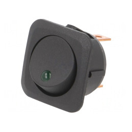 Întrerupător Basculant ON-OFF 25A 12V cu LED Negru | Electronic-mag.ro | Componente Electronice