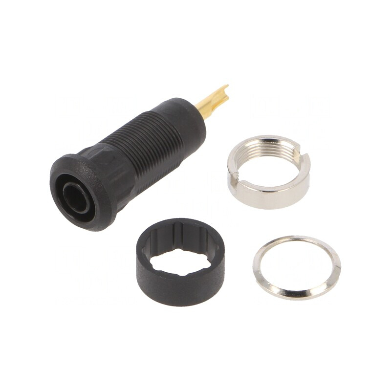 Soclu Banană 2mm Aurit Negru | Electronic-mag.ro | Componente Electronice Soclu Banană 2mm Aurit Negru | Electronic-mag.ro | Componente Electronice