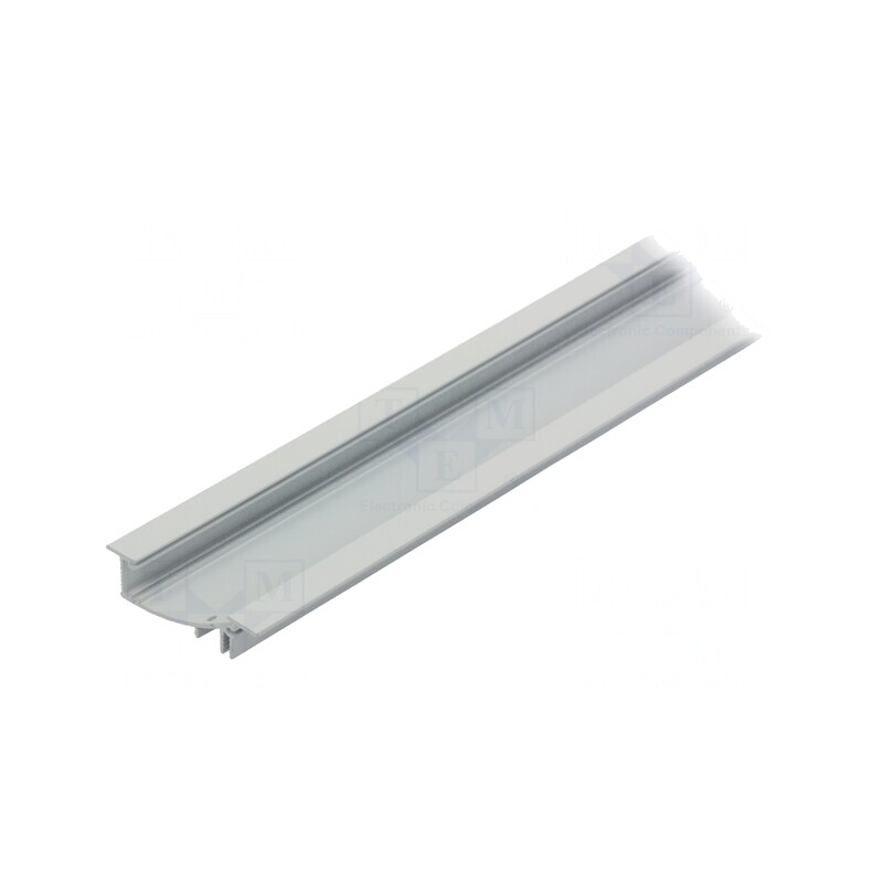 Profil Aluminiu Încastrat FLAT8 1m pentru Module LED Albă | Electronic-mag.ro | Componente Electronice