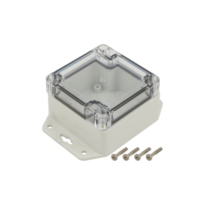 Carcasă universală ABS gri deschis 75x75x45mm | Electronic-mag.ro | Componente Electronice