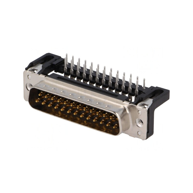 Conector D-Sub 25-Pin Soclu Tată 90° THT UNC 4-40 | Electronic-mag.ro | Componente Electronice