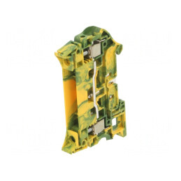 Conector Îmbinare Șine 0,5-10mm2 2 Borne Galben-Verde