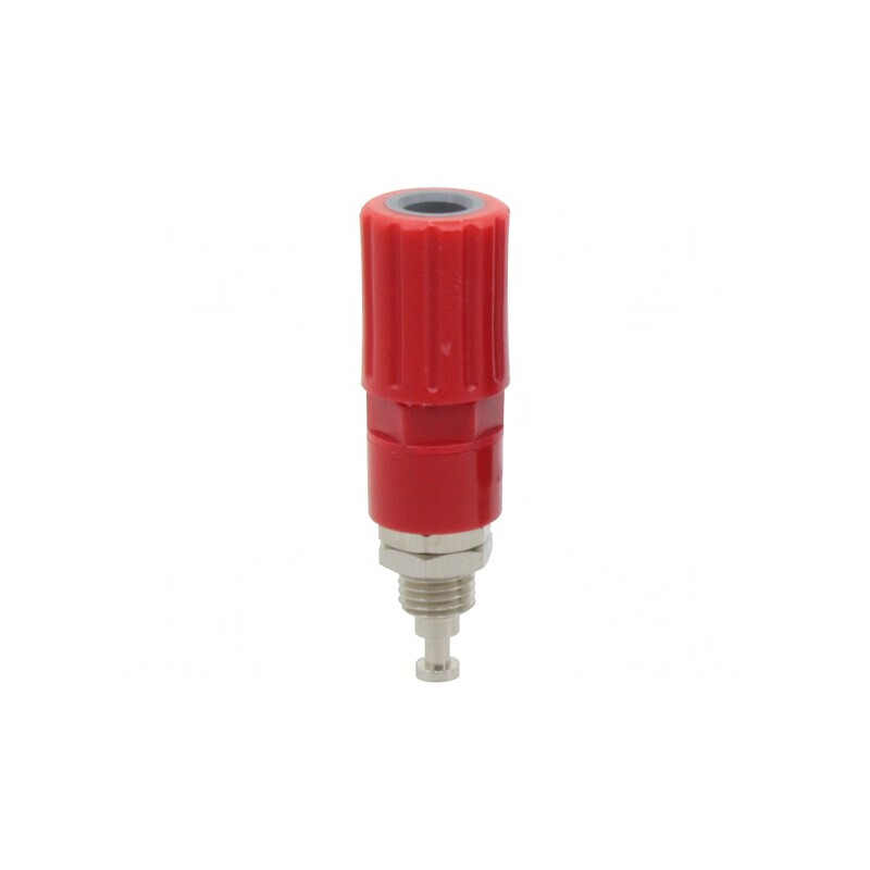Soclu Banană 4mm 36A Roșu Pe Panou | Electronic-mag.ro | Componente Electronice