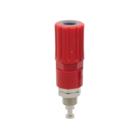 Soclu Banană 4mm 36A Roșu Pe Panou | Electronic-mag.ro | Componente Electronice