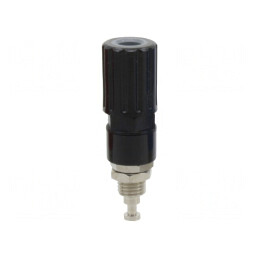 Soclu Banană 4mm 36A Negru Panou | Electronic-mag.ro | Componente Electronice