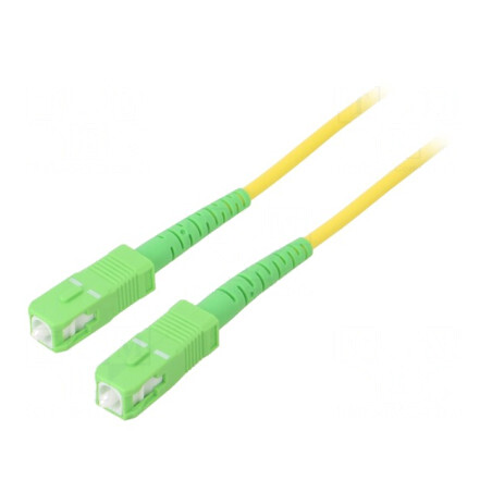 Patch Cord Fibră Optică SC/APC 10m LSZH | Electronic-mag.ro | Componente Electronice
