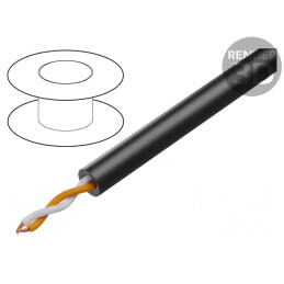 Cablu Difuzor 2x11AWG OFC Negru | Electronic-mag.ro | Componente Electronice